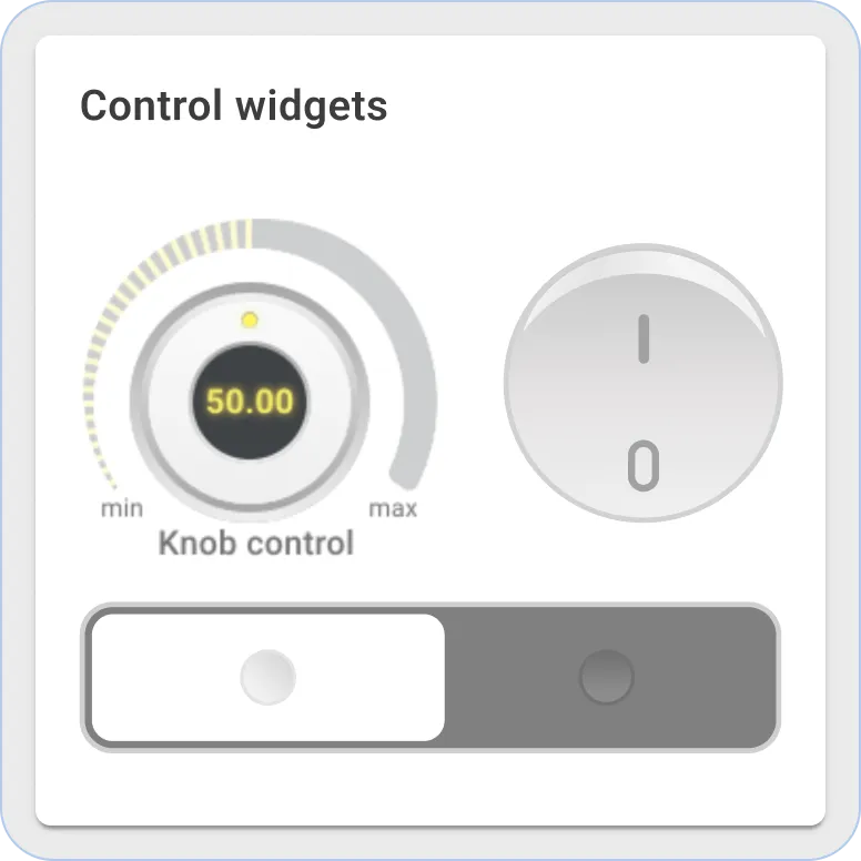 Thingsboard control widgets