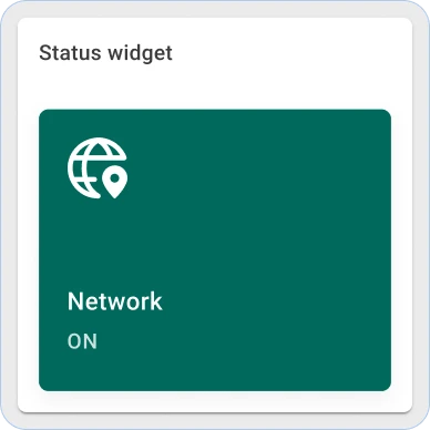 Thingsboard network status widget Thingsboard network status widget