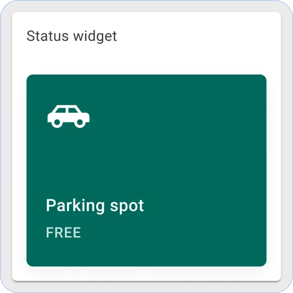 Thingsboard parking-status-widget