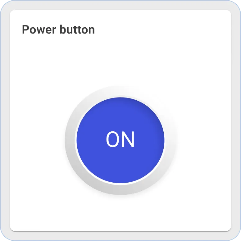 Thingsboard power button widget