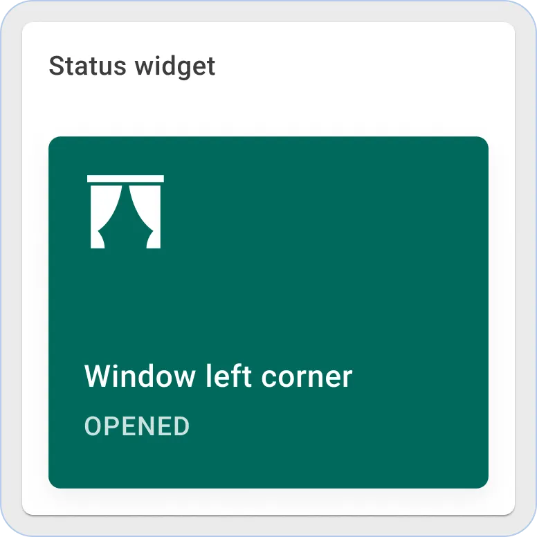 Thingsboard status widget