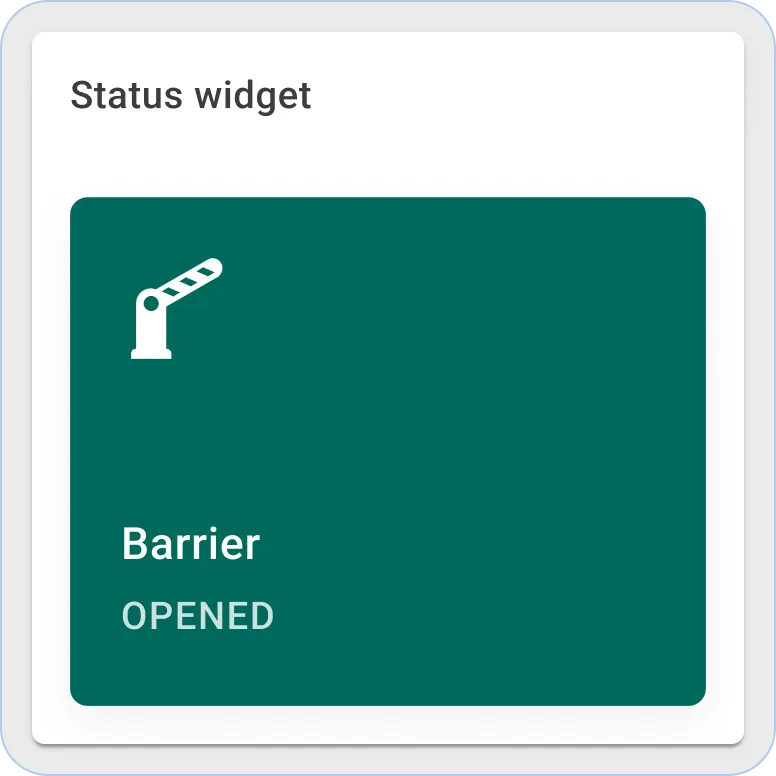 Thingsboard status widget