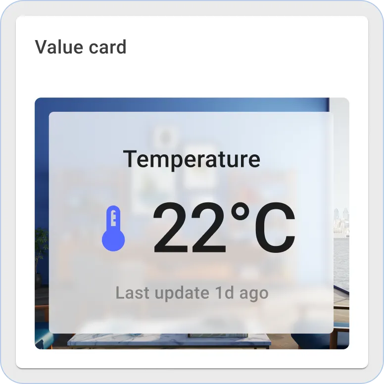 Thingsboard value card widget