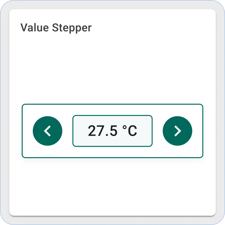 Thingsboard value stepper widget