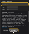 Put into library search field "WiFiNINA" and install the library - "WiFiNINA by Arduino"