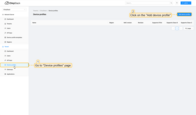 Go to the Device profiles page and click on Add device profile button.