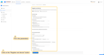 Fill the rest parameters and press Register end device button.