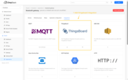 Go to the Integrations page, find and select the ThingsBoard.