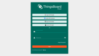 The first step is to sign in using your ThingsBoard account.