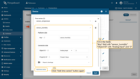 Fill in the "Key" field with "sensor_humidity", "Object ID" with "Analog Input" and "2";