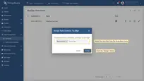 In the pop-up window, select the rule chain from the drop-down menu and click the <b>"Assign"</b> button.