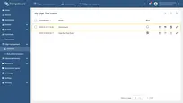 The assigned rule chain template now appears at the top of the list. Assigning the rule chain template to the Edge instance enables the rule chain to process data from Edge devices according to the template configurations.