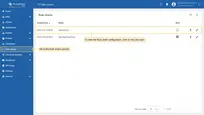 Sign in to your <b>ThingsBoard Edge PE</b> instance and go to the <b>Rule chains</b> section. To view the Rule chain configuration, click on the rule chain.