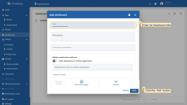 In the pop-up window, enter a dashboard title. Other fields are optional. Click the "Add" button to proceed