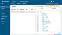 To go to the Modbus connector configuration, navigate to the "Configuration" tab.