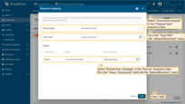 In the opened window, select "Disconnect request" in the "Request type" dropdown field, fill in "Topic filter" with "sensor/disconnect" value. For "Device" subsection use the following options/values: in the "Name" row, select "Extract from message" in the "Source" dropdown field, fill in the "Value / Expression" field with the "${SerialNumber}" value. Click on "Add" button;