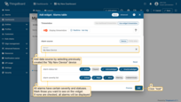 Specify the previously created device "My New Device" as the data source in the "Device" field. Next, we will configure the filters. All alarms have specific severity and statuses. Mark those you want to see in the widget. If none are marked, all alarms will be displayed regardless of their status or severity;
