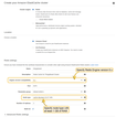 Specify Redis Engine version 6.x and node type with at least 1 GB of RAM.