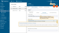 Select the software update strategy from the drop down menu, and save changes.
