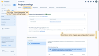 Inside your [Firebase](https://console.firebase.google.com/){:target="_blank"} project, go to the "Cloud Messaging" tab of the "Project Settings" page. Scroll down and found "Apple app configuration" section;