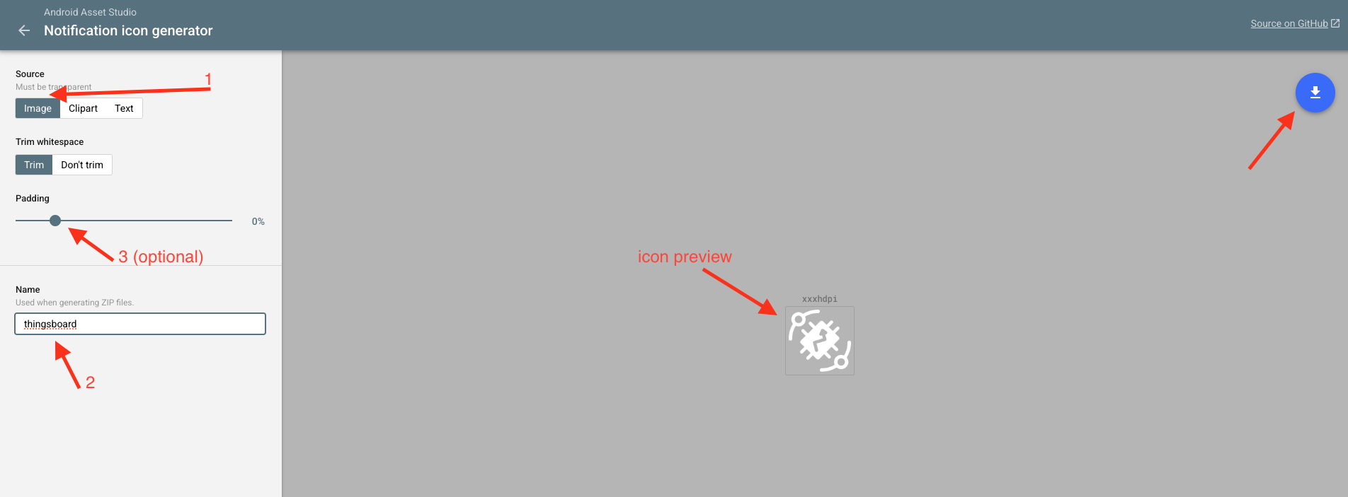 Android asset studio flow Android asset studio flow