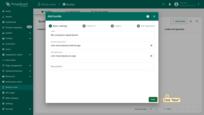 Android Application. Enter the application package name. Remember autogenerated "Application Secret" or input your own. Specify application statuses. Optionally, specify the minimum and latest application versions along with release notes for each. Specify store information: link to the ThingsBoard PE Mobile Application in the Google Play Store, and SHA256 certificate fingerprints. Click "Add".