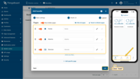 Configure the layout for quick access to the features and dashboards you use most often. Add new menu items, customize icons and labels, and reorganize the navigation menu of the ThingsBoard PE mobile app to fit your needs. Click "Add" to finalize adding the bundle.