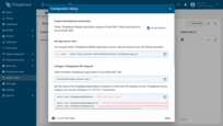 After adding the bundle, a dialog window with step-by-step instructions will appear. Follow these steps to deploy and configure your ThingsBoard mobile application.