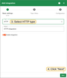 Select "HTTP" as the integration type and click "Next".