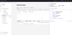 The message from the TBMQ Kafka integration should be available in the messages table.
