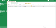 Navigate to the Sessions page. Then click on the row of the table.