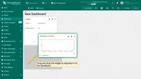 After configuring all the desired widgets, you can adjust their size and placement on the dashboard as needed. Drag and drop the widget to reposition it on the dashboard.