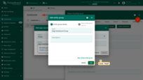 In the "Add entity group" window, click the "Add" button to create new dashboard group;