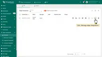 To assign the integration to the <b>Edge</b>, click the <b>"Manage edge integrations"</b> button.