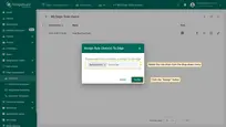 In the pop-up window, select the rule chain from the drop-down menu and click the <b>"Assign"</b> button.
