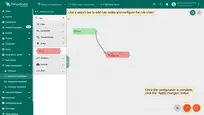 Within the template, configure your <a href="/docs/pe/user-guide/rule-engine-2-0/overview/#rule-node" target="_blank">rule nodes</a> and flow. Once the configuration is complete, click the <b>"Apply changes"</b> button. <i>Note: This step does not activate the rule chain on the server, it simply prepares it for deployment to an Edge.</i>