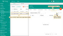 Click on the <b>DHT22</b> device row to open device details and navigate to <b>Relations</b> tab. Click on the <b>("+")</b> icon to add new relation.