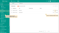 Log in to your ThingsBoard Edge instance and go to the “Dashboards” section. Then, click the "Dashboard details" button.