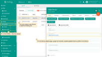 Go to the Entities > Devices section. By default, you will be taken to the "All" tab. If you want assign the Device to a specific group, navigate to the "Groups" tab. You can create a new Device or edit the existing one. On the "Device details" page, assign newly created (or updated) Device profile to this Device. Click the “Apply changes” button.