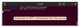 Subscribe to RPC commands from the server