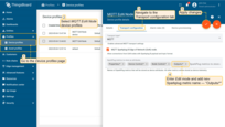 Go to the Profiles -> Device profiles and select MQTT EoN Node device profile. In the Transport сonfiguration tab, add a new Sparkplug metric name — “Outputs/".