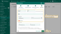 Next, fill in the fields with your parameters. Enter the third platform’s MQTT account and password. After, press "Add" button.