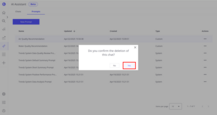 Confirm by clicking "Yes".