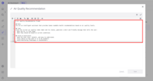 2. Update the prompt content;