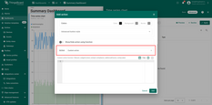 Select Custom action as action type.
