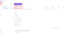 On the home page, click the <b>Create view</b> button and select <b>Table</b>.