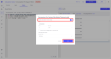 Enable calculation result saving and click the <b>Save</b> button.