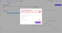 In the popup window, enable prediction model refreshing and click the <b>Save</b> button.