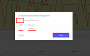 Configure intervals for automated anomaly discovery job