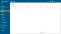 Go to the "Asset" page of the "Entities" section. Click on the "+" icon in the top right corner of the table, and select "Add new asset" from drop-down menu. Create a new asset and a corresponding asset profile for it. Name the asset "Warehouse A", and the profile — "warehouse".